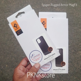 Spigen iPhone 15 Pro 15 Pro Max I Rugged Armor 磁性保護殼