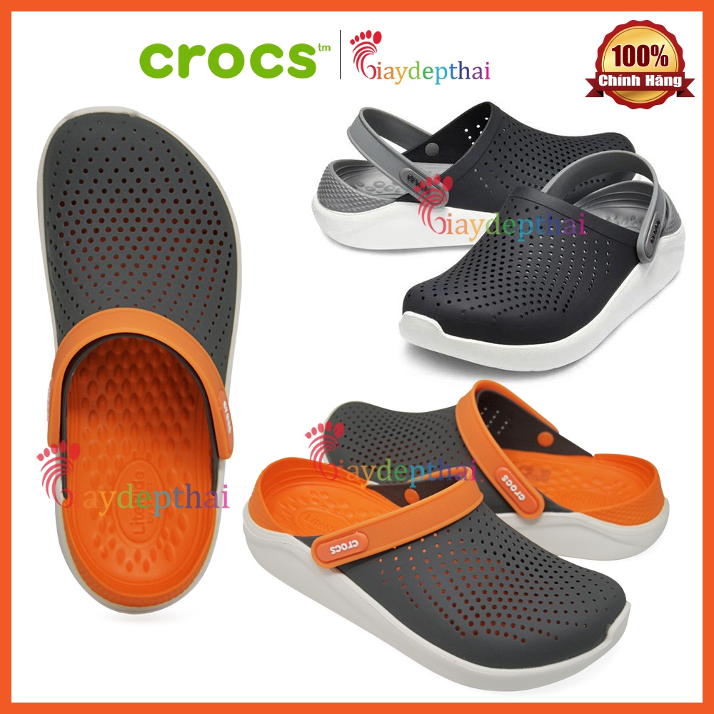 Crocs Literide 高品質時尚男女通用穆勒鞋全標籤