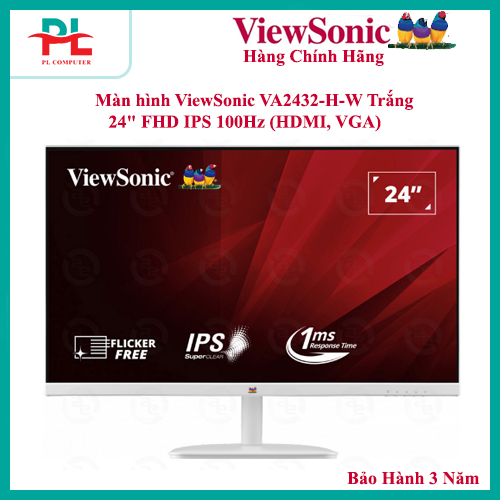 Viewsonic VA2432-H-W 白色 /VA2432-H 黑色 24" FHD IPS 100Hz (HDMI