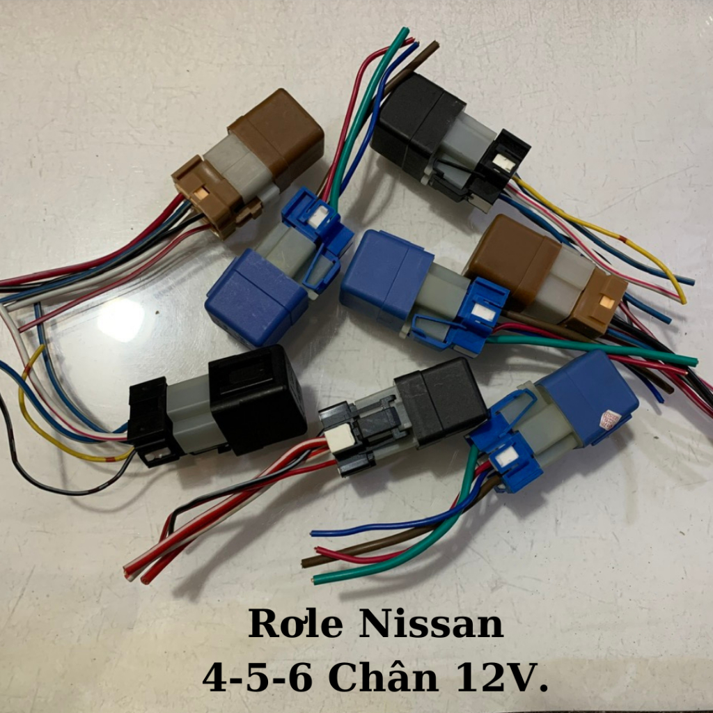 Realy,4 針日產繼電器,5 針,6 針 12V...用於電氣設備汽車、卡車、摩托車的接扣(帶電源插孔)