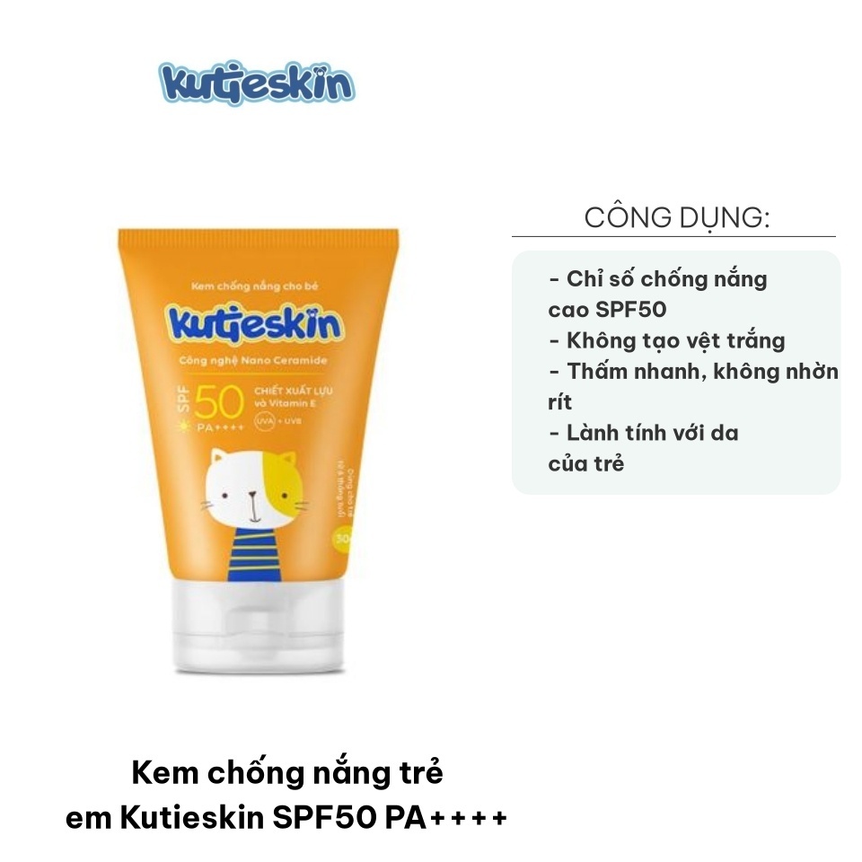 Kutieskin 兒童防曬霜 SPF 50+ PA+++ 30g