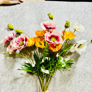 裝飾絲花-櫻花枝3朵1水果70cm