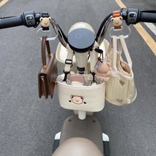 用於汽車、摩托車、電動自行車、嬰兒車的超可愛棕熊衣架