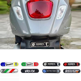用於 Vespa Piaggio Lines 的反光 Vespa Maru 高品質義大利國旗模型