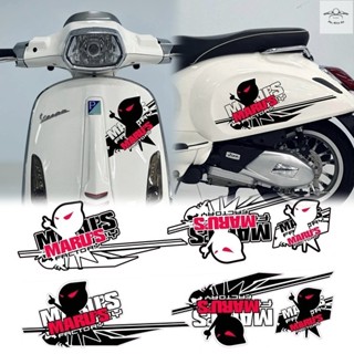 用於 Vespa 模型的 Maru 黑白模型貼花