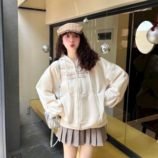 【K2aola女裝館】 CALEM CLUB羊毛長袖上衣女式連帽衫拉鍊連帽2層寬款防曬夾克