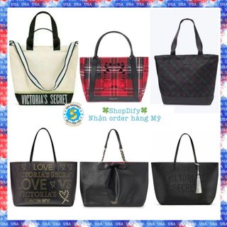 {正品 American} 女士手提包 VS VICTORIA'S SECRET PINK Tote 手提包,格子,手提