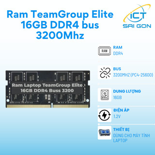 TeamGroup Elite 筆記本電腦記憶體 16GB DDR4 匯流排 3200Mhz