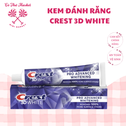 Crest 3D White Advance 美白牙膏美白牙齒,清潔牙菌斑 - LADY MARKET