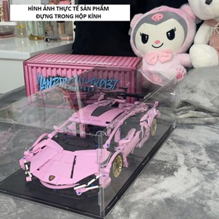 [37cm] 1:14、1:18 比例超跑模型雲母盒拼裝玩具車玻璃展示盒