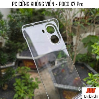 Poco X7 Pro 無邊框保護殼,Poco X7 5G,Poco X6 5G 透明薄硬 PC,無黃變帶相機保護邊緣