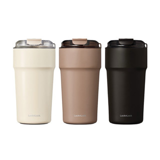 [LOCKnLOCK] 陶瓷塗層保溫杯 500ML 地鐵咖啡不倒翁-LHC4357