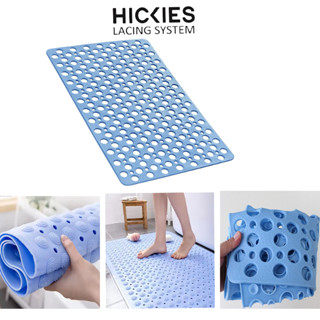 浴室防滑橡膠墊 - 帶排水孔的浴室足部按摩墊 HICKIES LACING SYSTEM