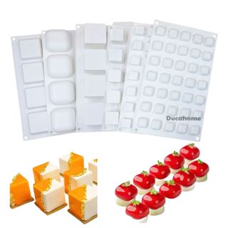 方形矽膠模具,方形模具,用於製作果凍的方形模具,入口蛋糕,甜點慕斯芝士蛋糕盤