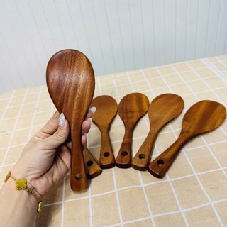 由實心珍珠木母製成的木製米飯和湯勺 - Hung Home