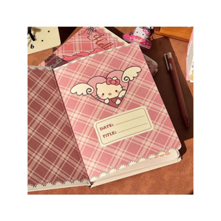 Hello Kitty 精裝 A5 筆記本 - 橫線、粗彩頁、可愛的學生筆記本。