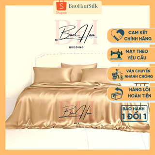 高品質青銅金絲床上用品套裝 - BaoHanSilk,涼爽,無皺,按需設計