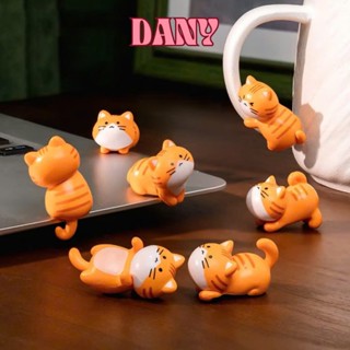 DANY 7 件套用於景觀裝飾景觀/玻璃容器、辦公桌的條紋貓