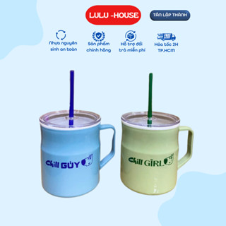 組合 2 個 Tan Lap Thanh 700 毫升保溫杯 - 帶吸管,2 層塑膠保溫,採用堅固的和緊湊型手柄設計