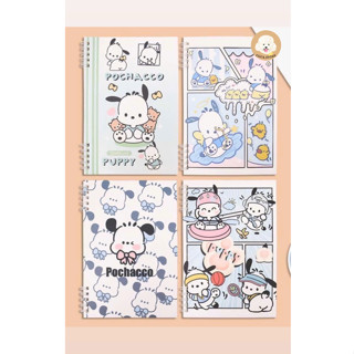 A5橫彈簧筆記本120頁三麗鷗Kuromi Melody Pochacco Cinnamonoll Pompurin(隨