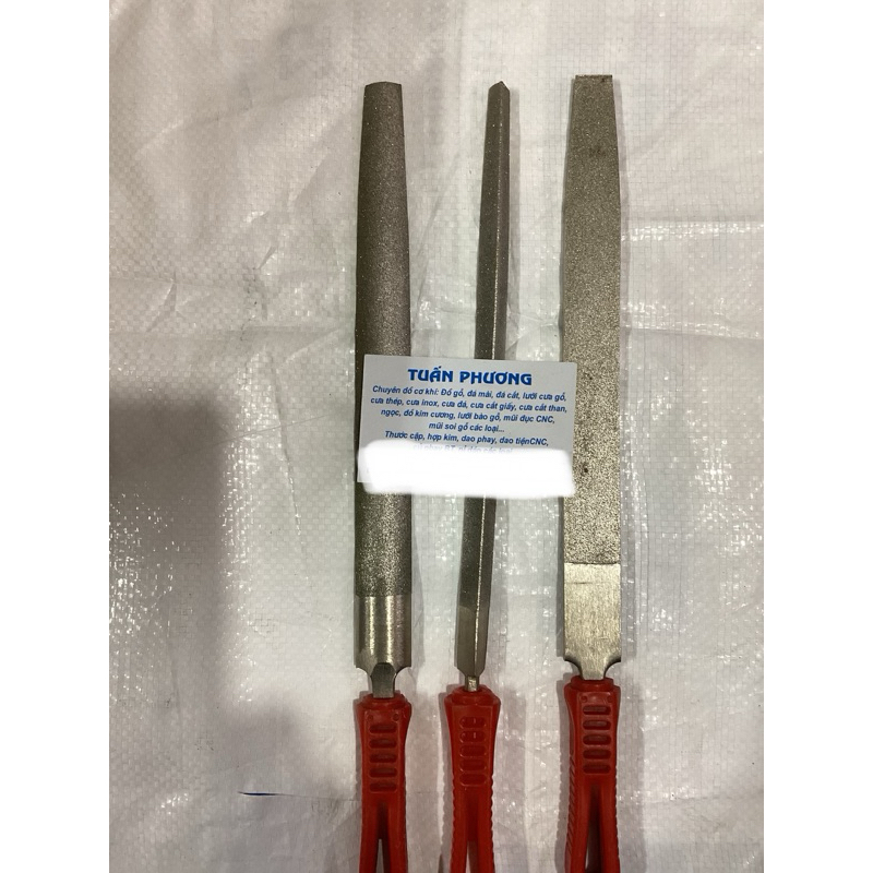 300mm長扁平合金銼刀,圓形,半圓形,三角形,紅柄手持式,磨玻璃、陶瓷、合金、鋁、塑料專用..