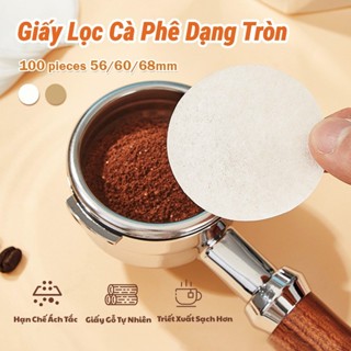原裝彩色咖啡濾紙摩卡壺咖啡濾紙,100張圓形機咖啡濾紙