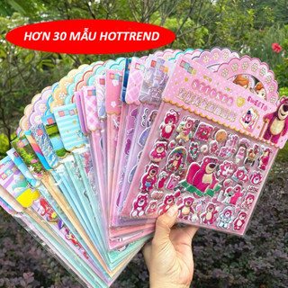 Hotrend 3D 貼紙模型兒童多種模型 Kuromi Capybara Labubu BabyThree Natra