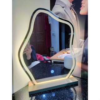 LED桌面化妝鏡,帶燈化妝鏡臥室、智慧、T-A MIRROR