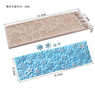 雪花邊框矽膠模具,用於製作果凍蛋糕邊緣、覆蓋果凍蛋糕、軟糖、巧克力