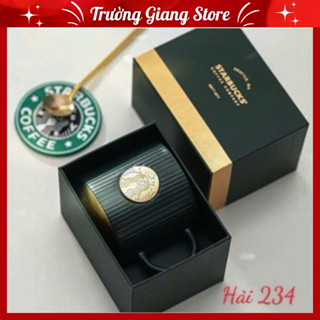 星巴克月亮星星咖啡杯330ml雙層保溫陶瓷杯(底)