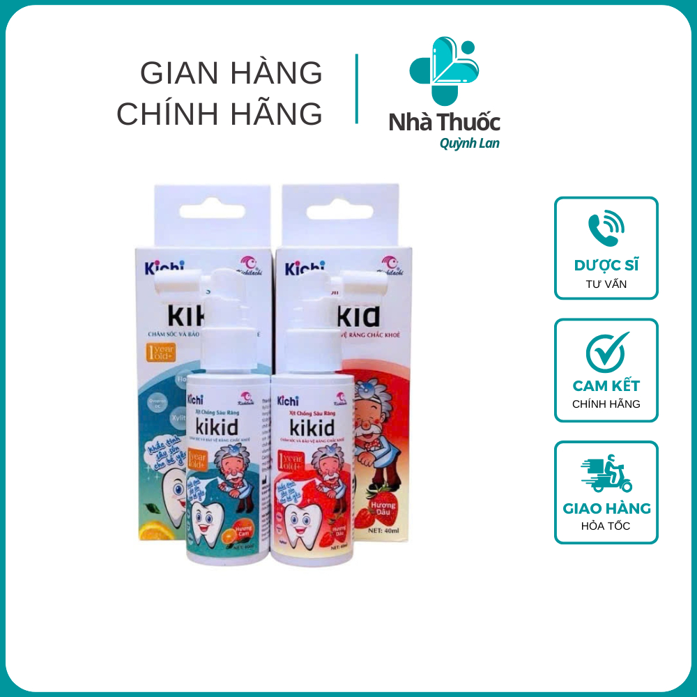 KIKID Kichilachi 1 歲兒童防蛀牙噴霧:消除蛀牙和無牙的蛀牙