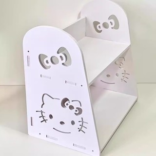 💖HelloKitty 多層辦公桌架 - 可愛的 ins 風格迷你書架。