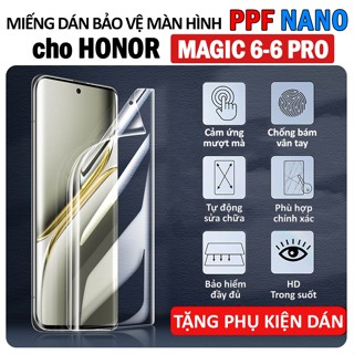 HONOR MAGIC 6 /6 PRO 5G PPF 螢幕保護膜高品質、防刮、自愈(包括免費布刮水器)