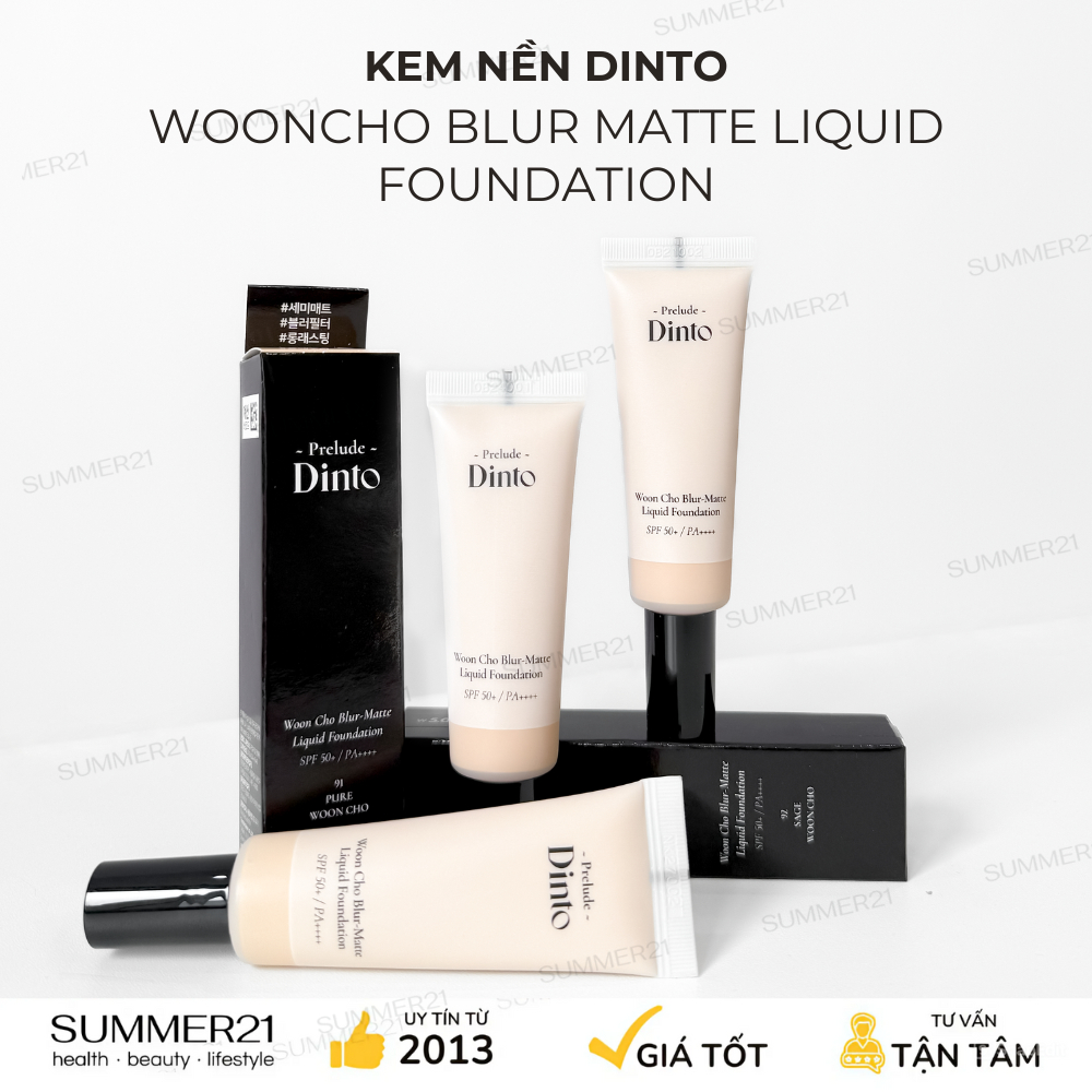 DINTO WOOLCHO 啞光粉底液 SPF50+ PA++++ 25ML