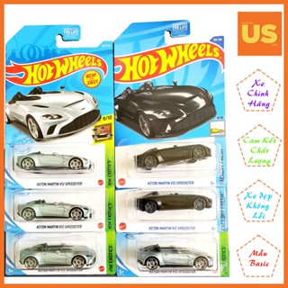 Hot Wheels Aston Martin V12 Speedster 模型車黑色、銀色藍色美國卡