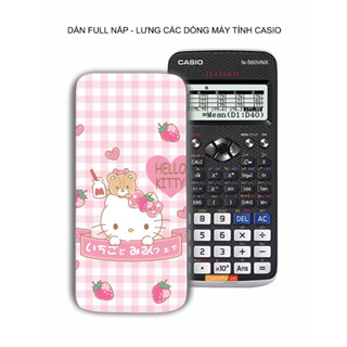 Hello kitty - 卡西歐手持計算器貼紙線條豐富