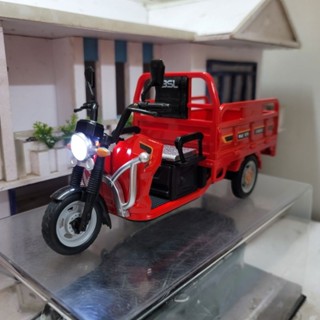 1:24比例金屬貨運三輪車模型帶繞線機