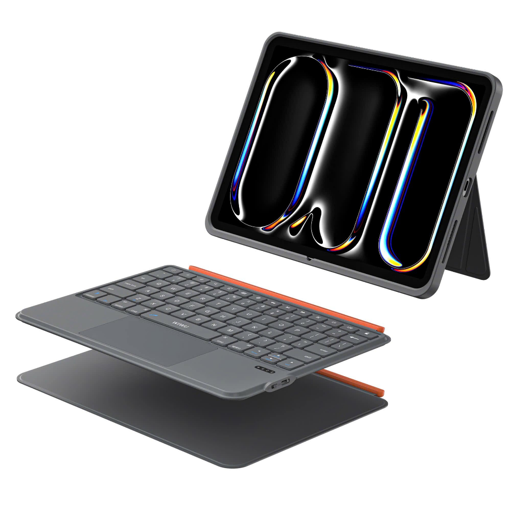 WIWU MK-005 磁性鍵盤 3 合 1 皮套 iPad Gen 9/10、Pro 11/13 英寸 / M4、Ai