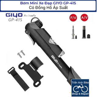 GIYO GP-41S 帶壓力表的迷你自行車打氣筒
