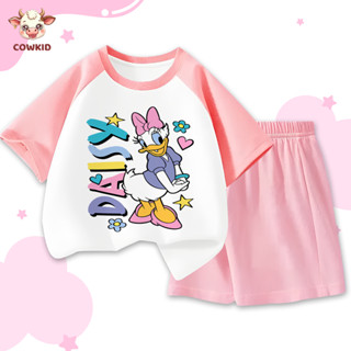 Cowkid 女嬰服裝迪士尼夏季服裝套裝由嬰兒涼爽棉質製成