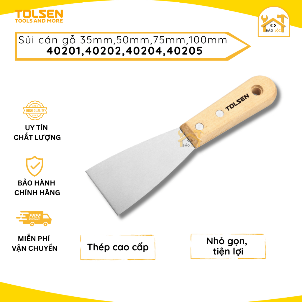 TOLSEN 各種尺寸的木柄 木工具,從 35-50-75-100mm 40201/40202/40204/40205
