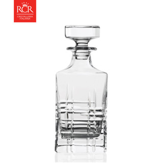 [HANDCUT COLLECTION] RCR Crystal Prestige 義大利無鉛水晶玻璃方形酒瓶 - 城市
