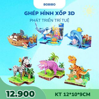 拼圖玩具尺寸 12 釐米,動物和泡沫恐龍的 3D 拼圖開發 B25 思維智力