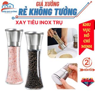 手持式 1 頭玻璃胡椒研磨機,帶高品質不銹鋼蓋 - 廚房用不銹鋼蓋玻璃胡椒研磨機