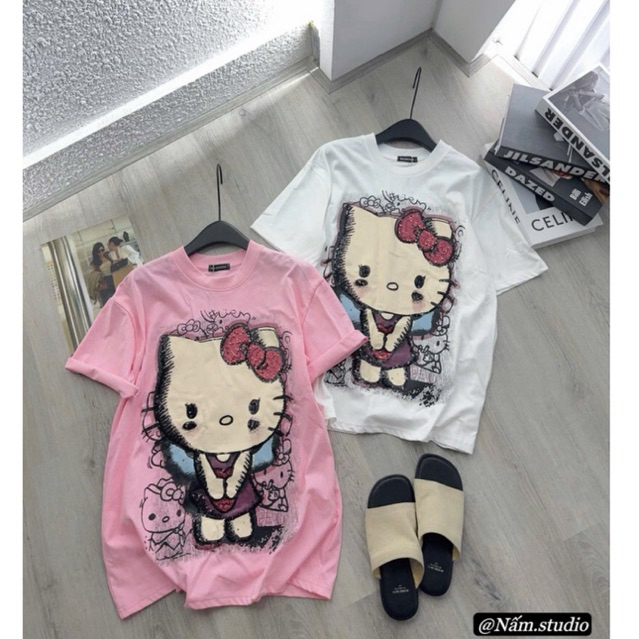 隱藏式 T 恤 KITTY 褲子 KIM SA 刺繡 QC MS 商品