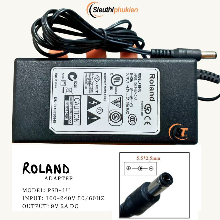 Roland TD-11 TD-15 TD-17電子鼓9V電源適配器-