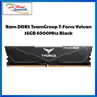 TeamGroup T-Force Vulcan 16GB DDR5 6000Mhz 黑色電腦記憶體 (FLBD516G6