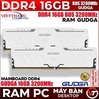 Gudga 電腦記憶體 DDR4 16GB 匯流排 3200MHz 白色散熱器適用於主 H110、H310、H410、H51