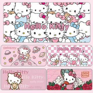 大號滑鼠墊、遊戲滑鼠墊、DESKMAT 帶有可愛的粉色 hello kitty 圖案