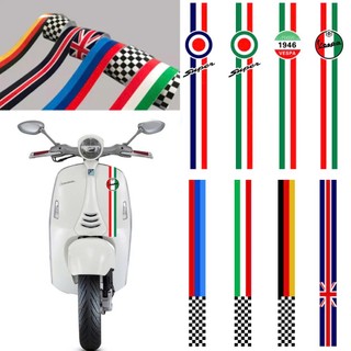 許多型號的 Vespa 裝飾的國家國旗貼紙,易於使用,防水性好